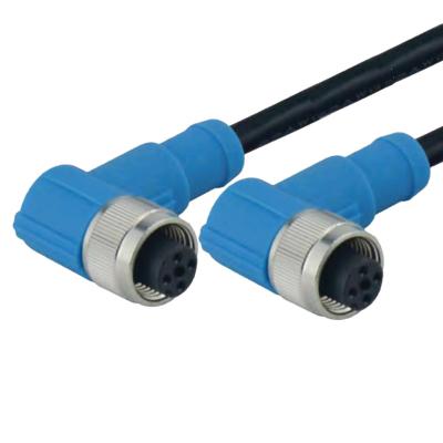 China Automotive Sensor M12 3pin Female To Female Molding Sensor Connector Cable for sale