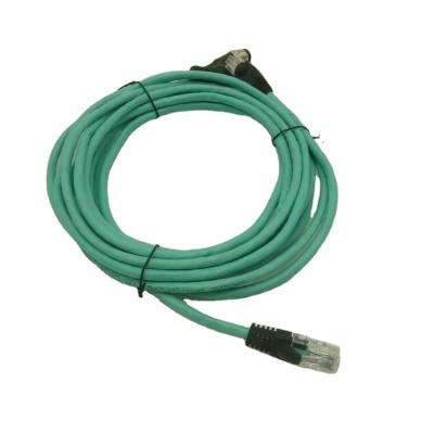 China IP67 M12 automotive customizable female 8 pin A coded to male waterproof rj45 ethernet cable connector for sale