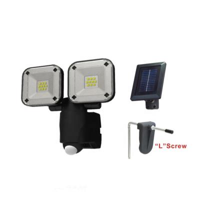 China Garden Adjustable Outdoor Solar Heads 270 Degree Wide Angle Motion Sensor Security Wall Flood Lamp Garden Street Lights for sale