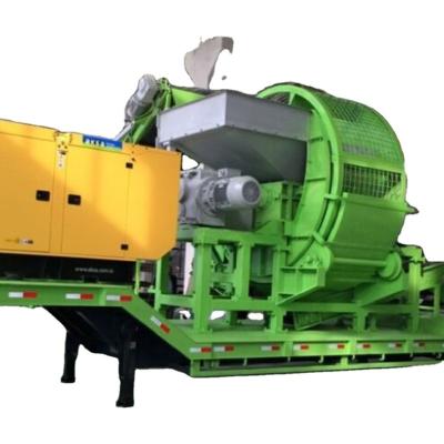 China Recycled Industry Mobile Shredder For Crushing Garbage Tires for sale