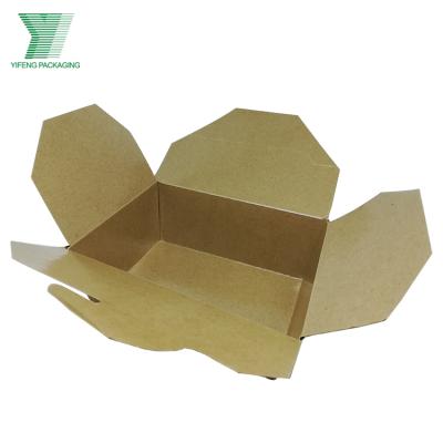 China Custom Disposable Fast Food Disposable Cardboard Box Food Packing Lunch Box Paper Packing Takeout Takeout Box for sale