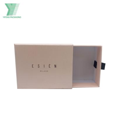 China Disposable luxury custom logo paper drawer necklace jewelry packaging earring jewelry gift set box for sale