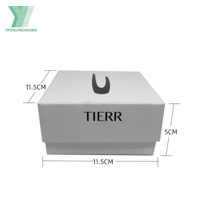 China Eco-friendly Yifeng Packaging Custom Logo Rose Gold White Cardboard Set Trinket Accessories Bracelet Jewelry Bangle Packaging Box for sale