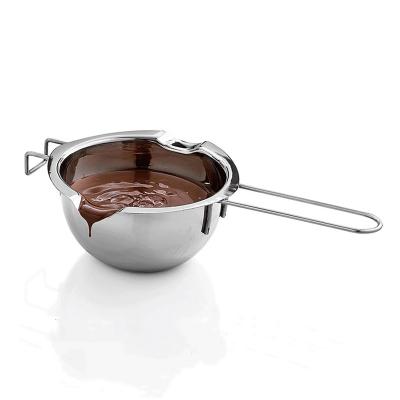 China Sustainable Heating Bowl Available Chocolate Butter Baking Tool Stainless Steel Melting Heating Crucible for sale