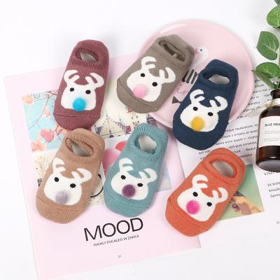 China QUICK DRY Baby 0-3 Year Old Stocking Warm Knitted Cotton Household Kids Socks Toddler Floor Anti-Skid Socks for sale