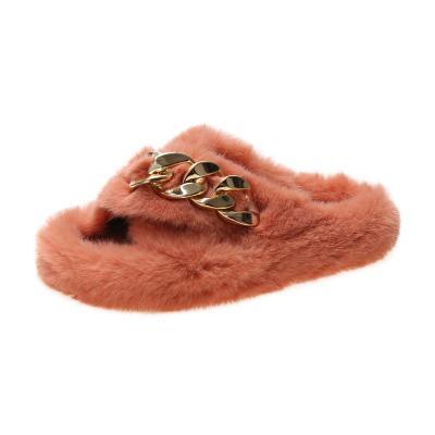 China Fashion Trend Designer Sandals Women Famous Brands Mens Designer Shoes And Slippers Fur Slippers Fur Slippers for sale