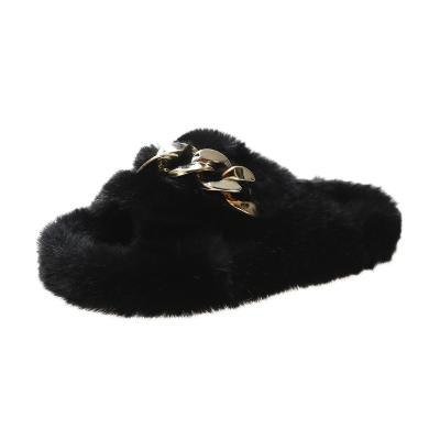 China Cheap Fashion Trend Price Designer Shoes Fur Slippers Slippers Fur Slides for sale