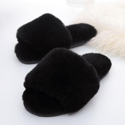 China Wholesale Fashion Trend Home Slippers Fur Flips Home Flip Flop Slippers for sale