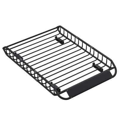 China Universal Roof Rack Basket Carrier Roof Top Cargo Carrier with Top Extension Black Car Luggage Rack 58