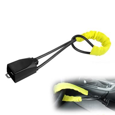 China Multi-functional anti-theft car anti-theft lock, seat belt lock, 17in. maximum handwheel locking length for sale