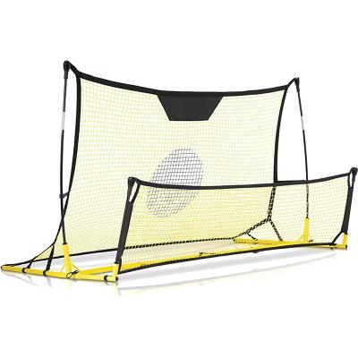 China Football Trainer Portable Soccer Rebounder Durable Foldable Net For Volley Passing Solo Training Football Net for sale