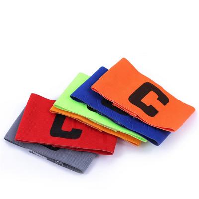 China High Quality Durable Custom Elastic Sports Armband Colorful Soccer Football Captain Armband for sale