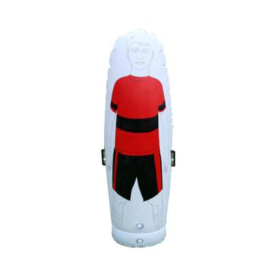 China Durable 175CM Inflatable Football Goalie Defender Training Dummy Soccer Practice For Free Kicks Passing Drills Football Dummy for sale