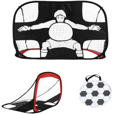 China Durable 3 In 1 Portable Soccer Goals Pop Times Up Soccer Goal Rebounder Net For Kids Backyard Training for sale