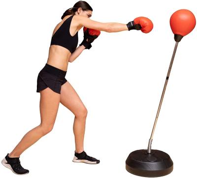 China Amazon Durable Hot Selling Heavy Free Stand Sandbag with Boxing Gloves for Adults and Kids for sale