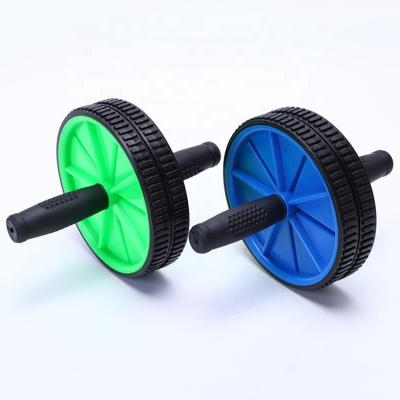 China Durable Hot Selling Indoor Fitness Equipment Gym Abs Muscle Trainer Cheap Double ab Roller Wheel for sale