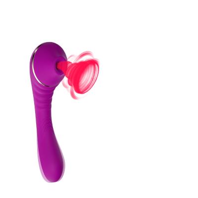 China Silicone + ABS factory directly supply favorable price widespread clitoris sucking vibrator for women for sale