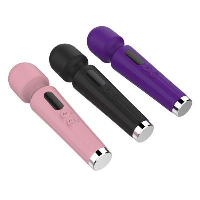 China Popular silicone rechargeable vibrator adult products lovely wholesale female massage vibrator masturbation vibrator microphone AV stick filler toys for sale