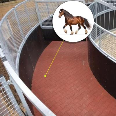 China Farm Colorful Horse Walker Matting Rubber I Beam Tiles Dog Bone Mats for sale