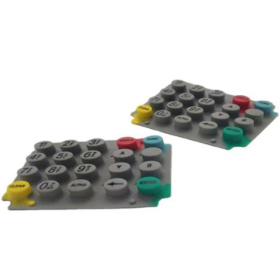 China Silicone Rubber Keypad Pos Keypad Lipman Nurit 8320 Silicone Keypad for sale