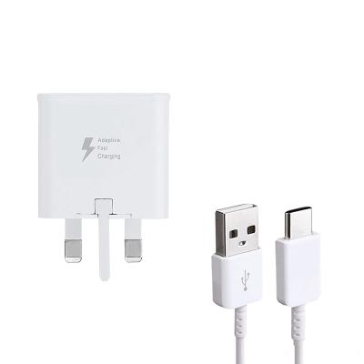 China Wholesale Hot Selling UK USB Plug Good Quality Mobile Phone Fast Charger Type C Cable For Samsung/note8/note9 for sale