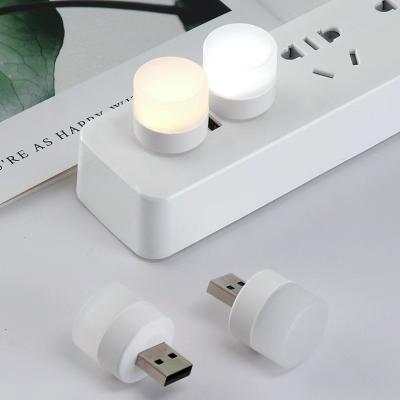 China New USB Charging 2022 USB Power Charging Book Lamp LED Mobile Eye Protection Lamp Small USB Plug Reading Light Small Round Light Night Light for sale