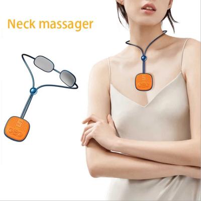 China NECK U Shape Mini Ems Smart Neck Massager Electric Pendant Pulse Neck Massager Low Heating Frequency for sale