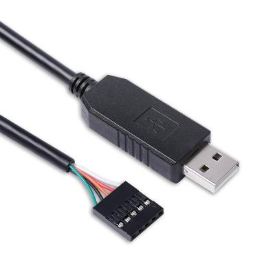 China Wholesale PL2303GT USB RS232 Adapter Converter Programming Flashing Serial Cable With 5 Way 0.1