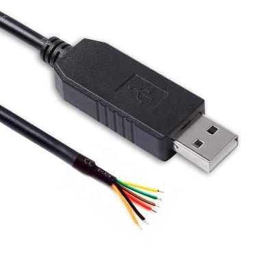 China Silicon Labs CP2102 USB RS232 Two Way Radio Serial To Cable End Cable 6 Core 24AWG 6FT Windows 7/8/10 Mac Linux Supported for sale