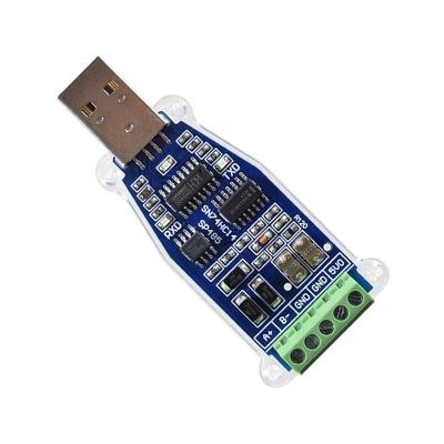 China PLC Ch340C USB to serial RS485 adapter Uno-isolated high speed 921600 bps isolation communication module with extension cable for sale