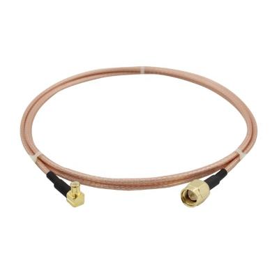 China RF Coaxial RG316 Silver Plated High Temperature Resistant Wire SMA MCX Male To Male Extension Cable BE-220211 for sale