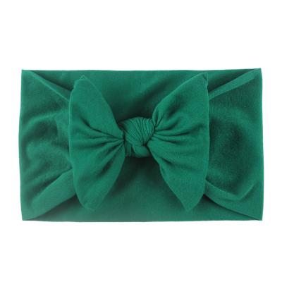 China Baby Wrap Material Popular Soft Head Bow Friendly Elastics Nylon Headbands for sale