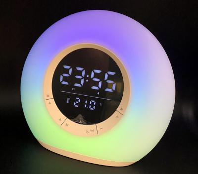 China EZCast LED Home Night Light Portable Waterproof Smart Alarm Clock Wireless Speaker for sale