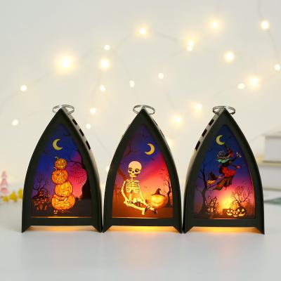 China Electronic Christmas Phalloid Terror Decoration Prop LED Candle Lamp Gourd Lamp Skeletons Swing With A Hawk's Air Lamp Candelabra for sale