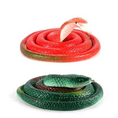 China Wholesale luxury of the rubber snake simulation rubber snake strange and bizarre soft rubber snake toy 75CM fake new and strange for sale