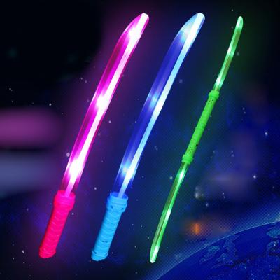 China Luminous toys wholesale manufacturers can link new music and lighting products splicing toy luminous knife LED warrior sword for sale