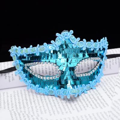 China Halloween party supplies hot sale of high-grade multi-color adult Halloween masquerade dance, Christmas half-face props, children's Halloween masks for sale