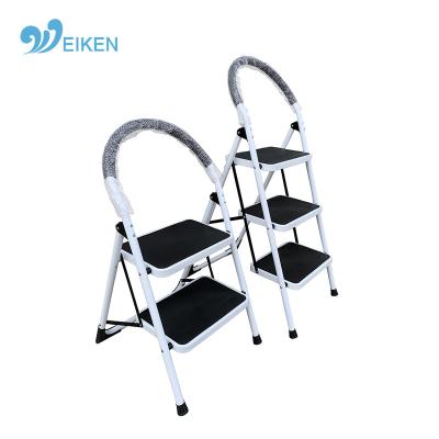 China Folding Ladders Chair Foldable Ladder 3 Shape Indoor Aluminum Step Ladder Mobile Ladder for sale