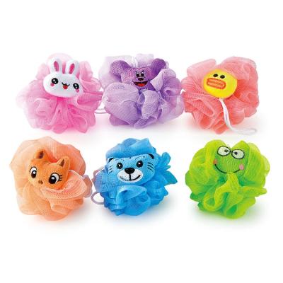 China EXFOLIATE Good Quality Lovely Terry Animal Bath Sponge Baby Bath Sponge For Kids for sale