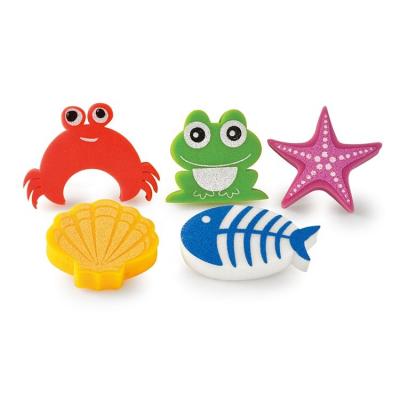 China EXFOLIATE Unique Design Eco - Friendly Funny Animal Bath Sponge , Kids Bath Sponge for sale