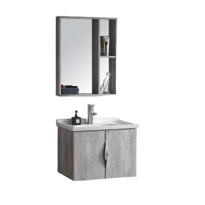 China Hot Sale Modern Bathroom Sink And Pvc Cabinet Combo For Hotel for sale