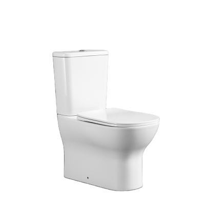 China Double-flow Workmanship Cheap Sanitary Ceramic Trap Toilet Two Piece WC WC For Sale for sale