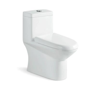 China Siphonic One Piece Ceramic Sanitary Ware Double-Flow Toilet WC Ceramic Floor Mounted Public Toilet for sale