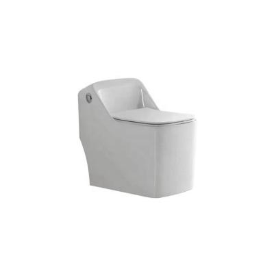 China Double-flush high-end bathroom products siphonic advanced one-piece toilet in villa toilet in shopping mall for sale