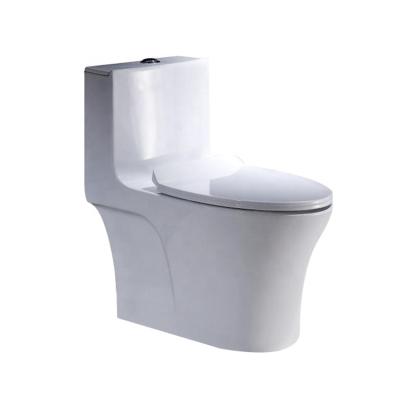 China Double-Flow The Best And Cheapest Ceramic Toilet Floor Standing Bathroom One Piece Toilet for sale