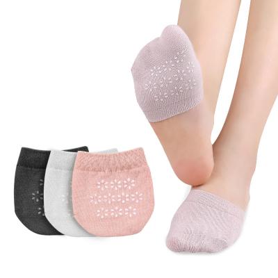 China Ladies Mesh Summer Half Socks Forefoot Colored Forefoot Socks Unique Non-slip Breathable Sweat-absorbent Pure Thin Breathable Silicone for sale