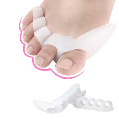 China Elastic Toe Toe Streightener Toe Separators Gel Orthosis Bunion Splints Five-Hole for Toes Relaxation Pain Relief for sale