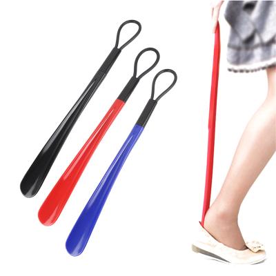 China High Quality Durable ABS Material Long Handle Shoehorn Lifer Shoe Sturdy Shoe Lazy Aid With Long Grip For Women Men for sale