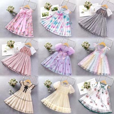 China Anti-wrinkle 2024 summer new children's wear Korean design selling low price girls dress for sale