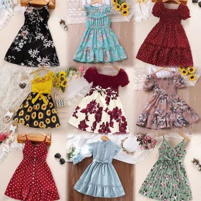 China Anti-wrinkle 2024 Christmas EuropeAn-American girls flashy dress children show Evening dress Princess dress wholesale summer casual for sale